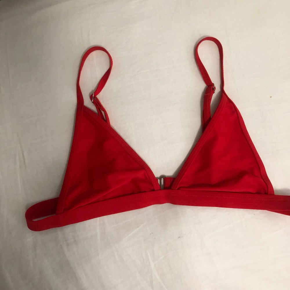 Red Top triangle Bikini - Picture 2 of 7